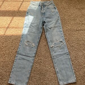 PacSun straight leg mom jean size 25